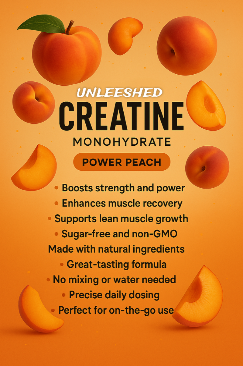 EXCLUSIVE Power Peach Creatine Gummies